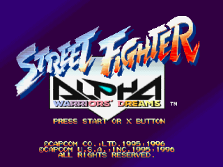 Dreams title screen for Playstation